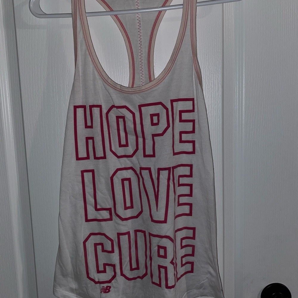 White NB Tank Top